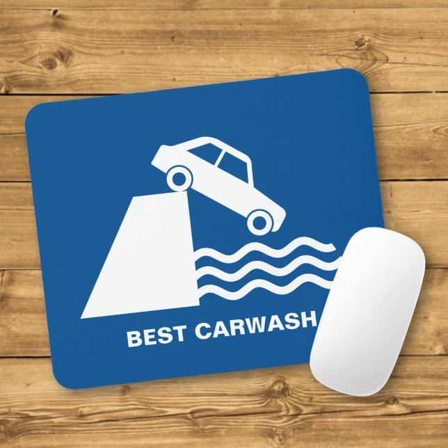 Funny Carwash Sign Mouse Pad (Creator Uploaded)