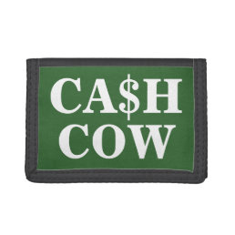 Funny cash cow money wallets and coin purses