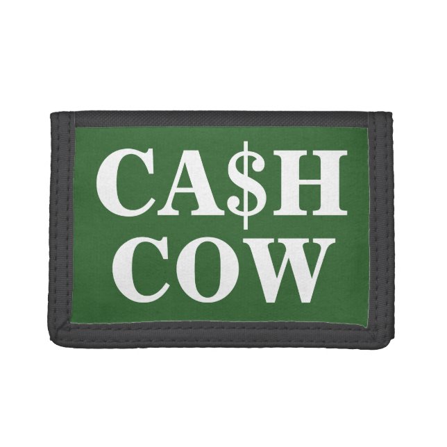 Funny cash cow money wallets and coin purses (Front)