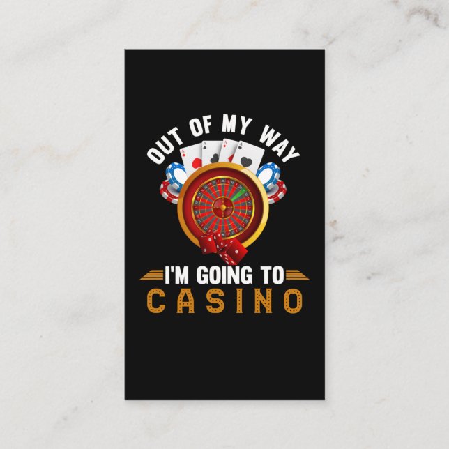 Funny Casino Gambling Business Card (Front)