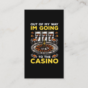 Funny Casino Gambling Humor Slot Machine Poker Fan Business Card