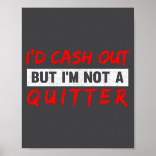 Funny Casino Gambling Lover Gambler  Poster