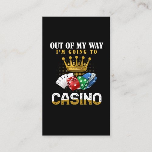 Funny Casino Gambling Poker Jackpot Lover Business Card