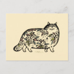 Funny Cat 2013 Calendar Postcard