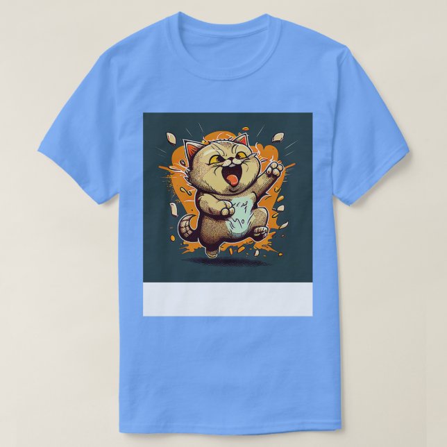 Funny Cat 6 T-Shirt (Design Front)