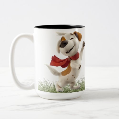 Funny Cat and dog  Two_Tone Coffee Mug