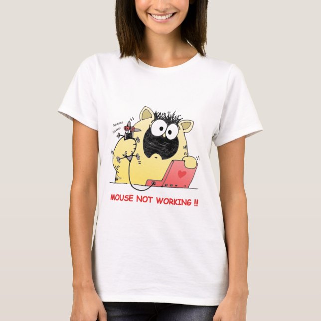 Funny Cat and Mouse T-Shirt (Front)