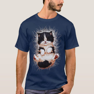 funny cat art print This cute Cat Art Design for c T-Shirt