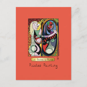 Funny Cat Artist Postcard