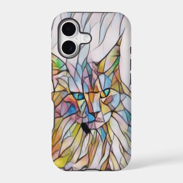Funny Cat Artwork Iphone Case (Back)