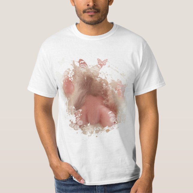 Funny Cat Artwork T-Shirt (Front)