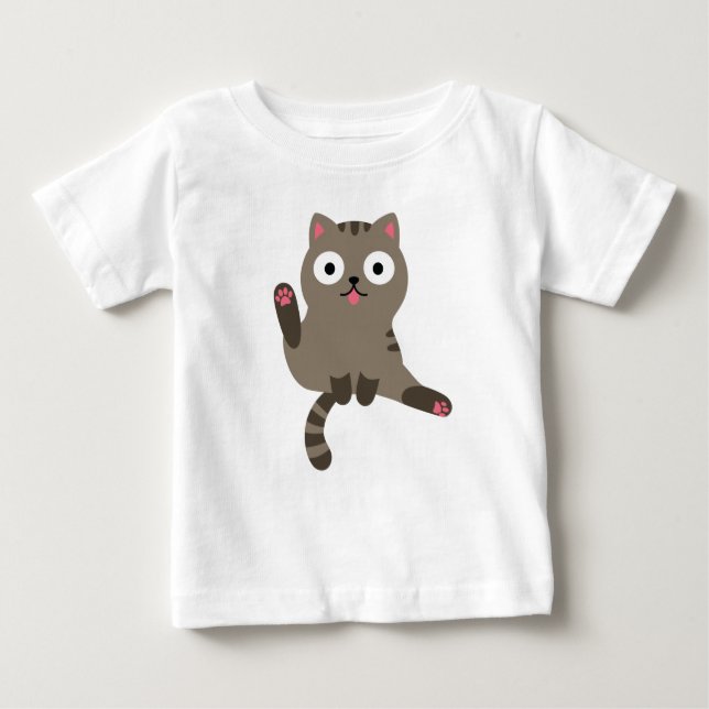 Funny Cat Baby T-Shirt (Front)