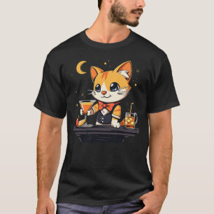 Funny Cat Bartender T-Shirt