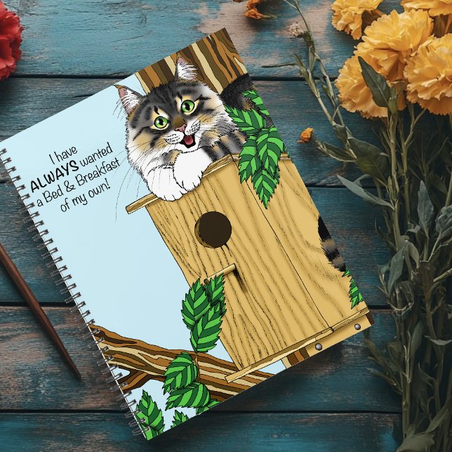 Funny Cat Birdhouse Bed & Breakfast Whimsical Planner (Creator Uploaded)