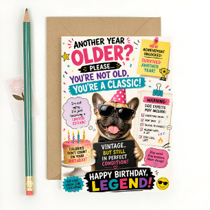 Funny Cat Birthday Card