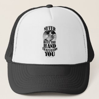 Funny Cat Bite Humor Motto Pet Slogan Art