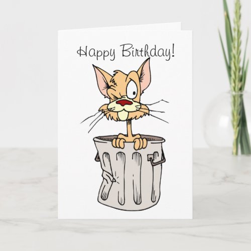 Funny Cat Bithday Card