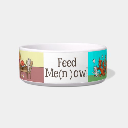 Funny Cat Bowl Customisable for your Furry Friend Bowl