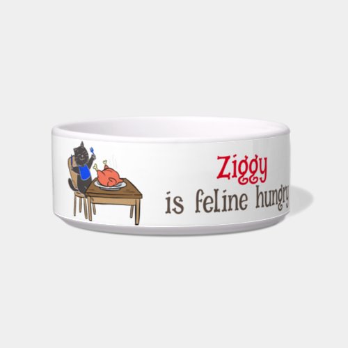 Funny Cat Bowl Customisable for your Furry Friend Bowl