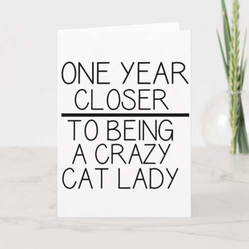 Funny cat card card