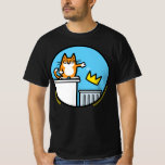 Funny Cat Cartoon No Kings Protest Rally T-shirt<br><div class="desc">Funny Cat Cartoon No Kings Protest Rally T-shirt</div>