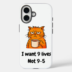 Funny Cat   iPhone 16 Case