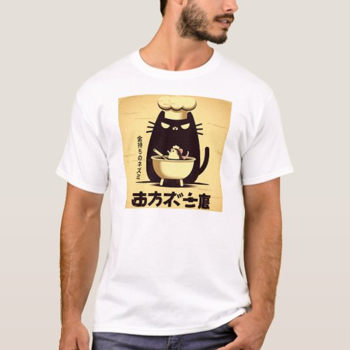 Funny Cat Chef Cooking T_Shirt