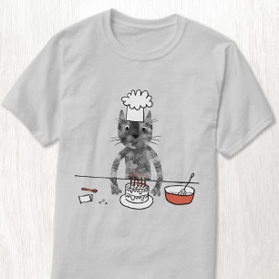 Funny Cat Chef Cooking T-Shirt