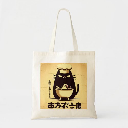 Funny Cat Chef Cooking Tote Bag