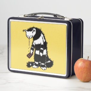 Funny Cat Chocolate Lover Metal Lunch Box