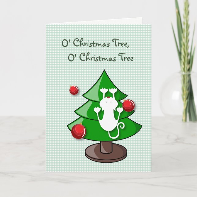 FUNNY CAT CHRISTMAS CARDS (Front)