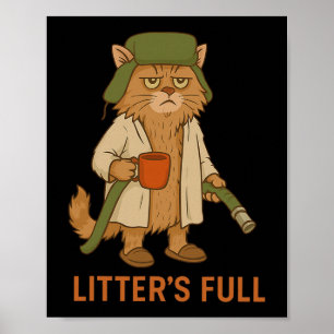 Funny Cat Christmas, Litter’s Full Cat Poster
