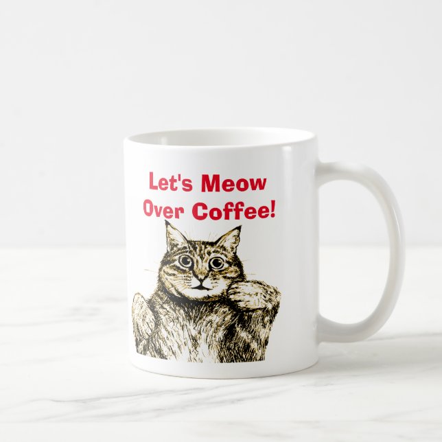 Funny Cat Coffee Mug  (Right)