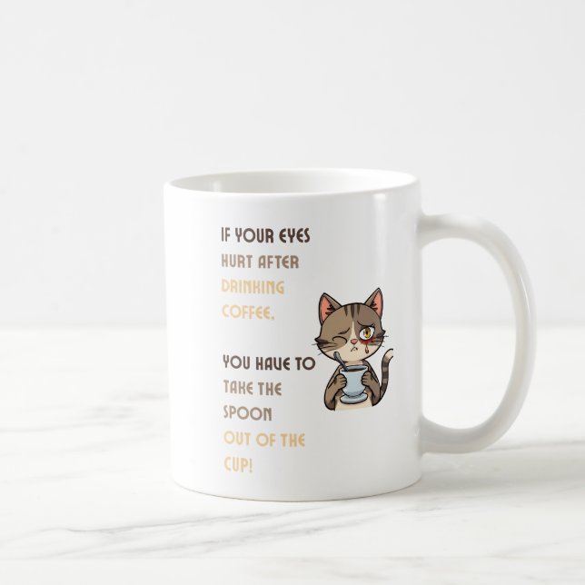 Funny Cat Coffee Mug (Right)