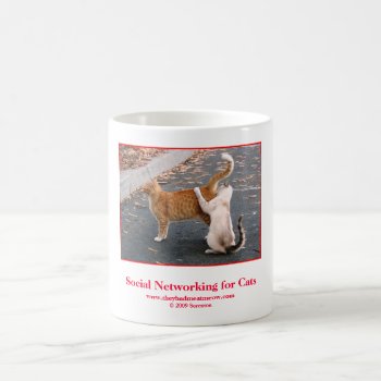 Funny Cat Coffee Mug by TheyHadMeAtMeow at Zazzle