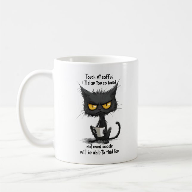 Funny Cat Coffee  Mug (Left)