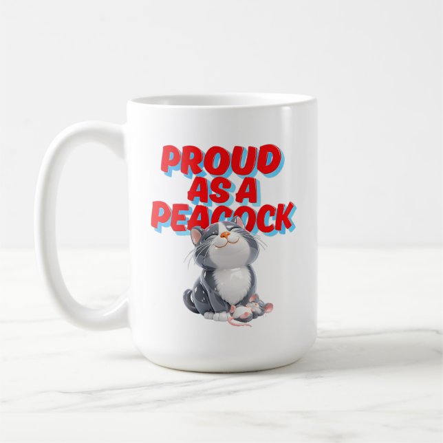 Funny Cat Coffee Mug (Left)