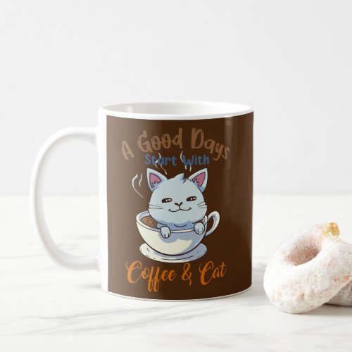 Funny Cat Coffee Mug Cat Lover Cute Coffee Cat