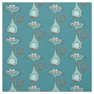 Funny Cat custom color fabric