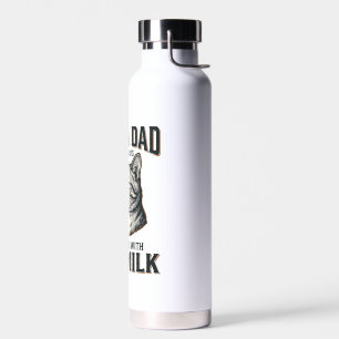Funny Cat Dad Came Back With The Milk Vintage Shir Water Bottle
