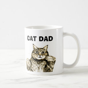 Funny Cat Dad Coffee Mug 