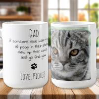 Funny Cat Dad Personalized Pet Photo