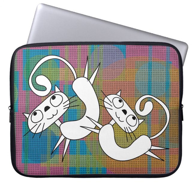 Funny Cat Dance Laptop Sleeve 15 inch (Front)