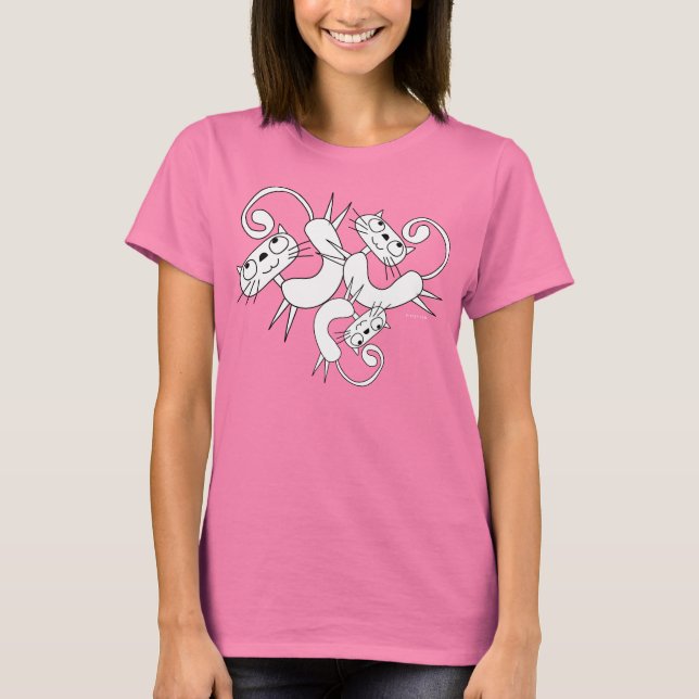Funny Cat Dance T-Shirt 13 (Front)