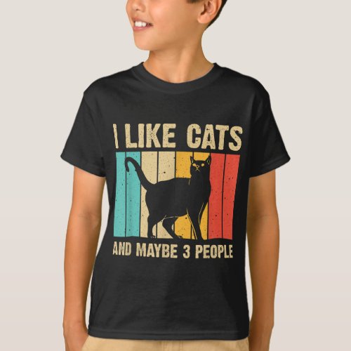 Funny Cat Design Cat Lover For Men Women Animal In T_Shirt