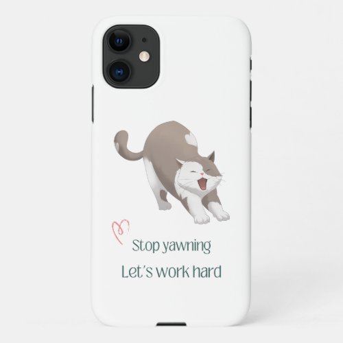  Funny Cat Design for iPhone 11 Case