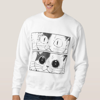 Funny Cat Design Sweatshirt