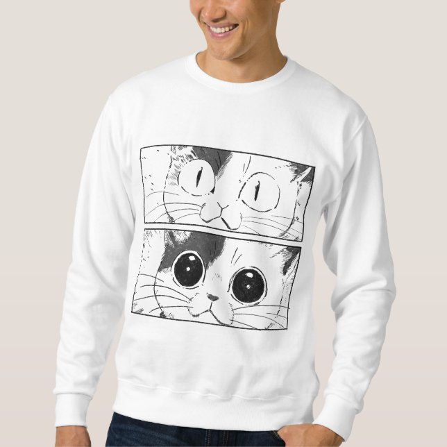 Funny Cat Design Sweatshirt (Front)