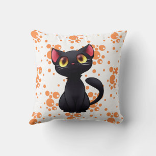“Funny Cat Design”  Throw Pillow