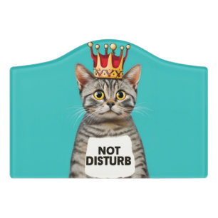 Funny Cat Do Not  Disturb Door Sign